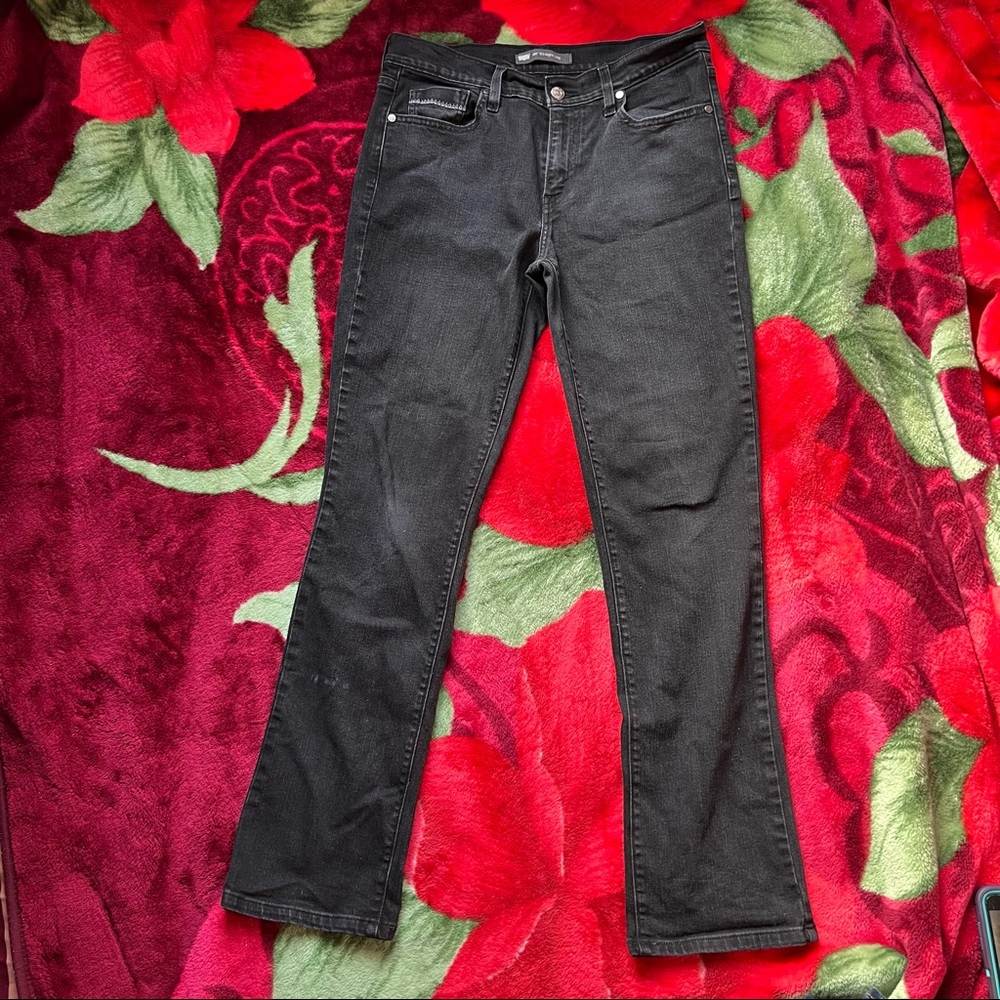 Levis 505 Womens Straight Leg Mid Rise Jeans Size 8m